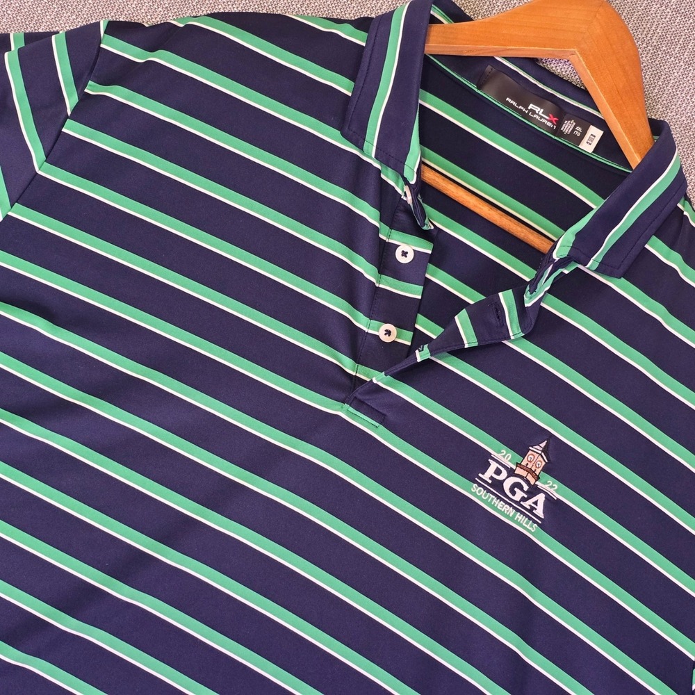 Southern Hills x RLX Ralph Lauren Polo Shirt Mens XXL 2022 PGA Championship Navy